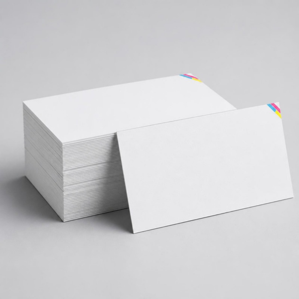 Stapel witte visitekaartjes (illustratie)