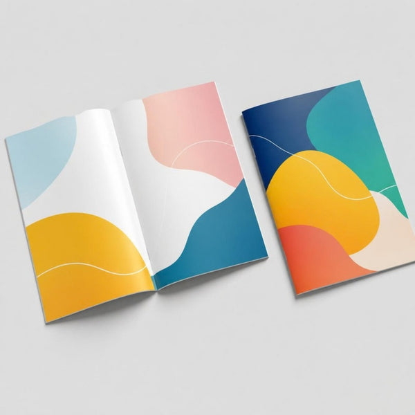 Brochures laten drukken gebonden met nietjes