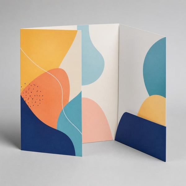 Folders laten drukken drieluik gevouwen