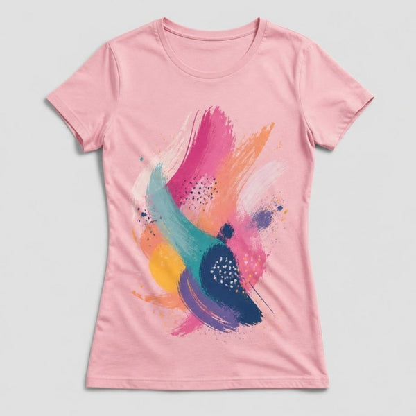 Dames T-shirt bedrukken slim fit